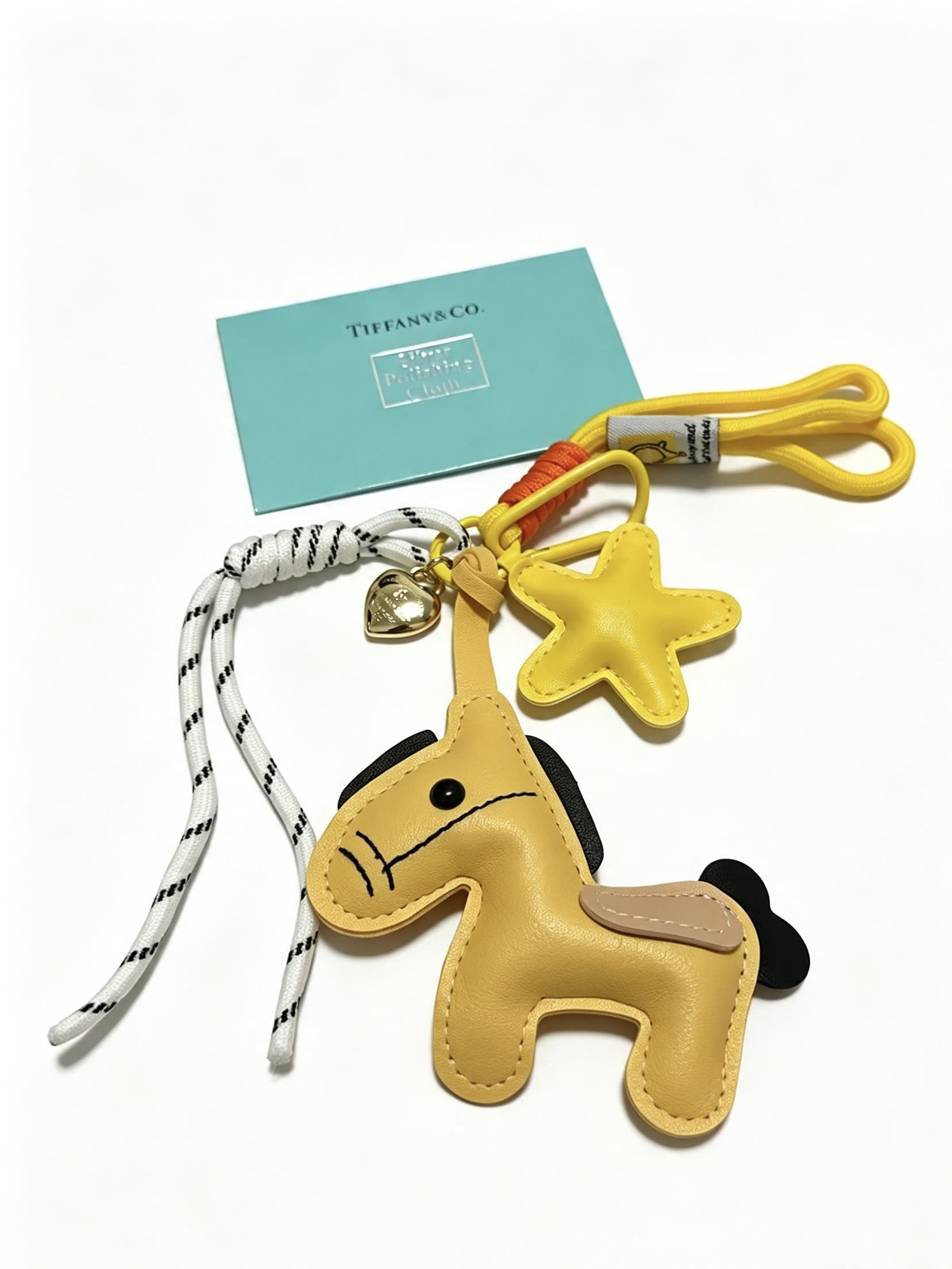 Tiffany & Co. Yellow Leather Horse Charm